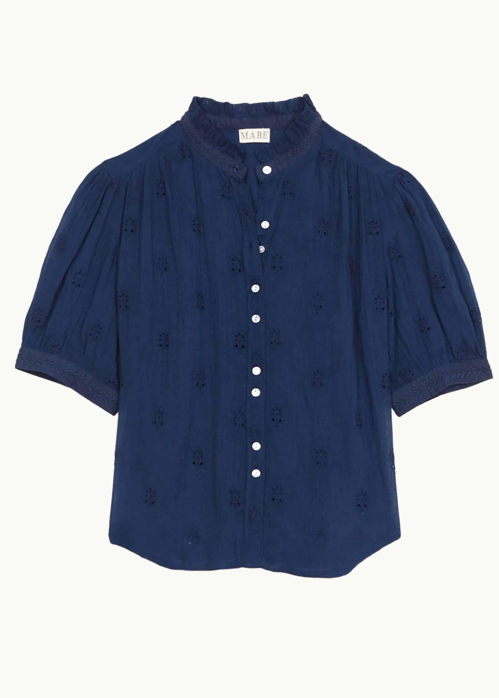 Frani Short Sleeve Top - Indigo