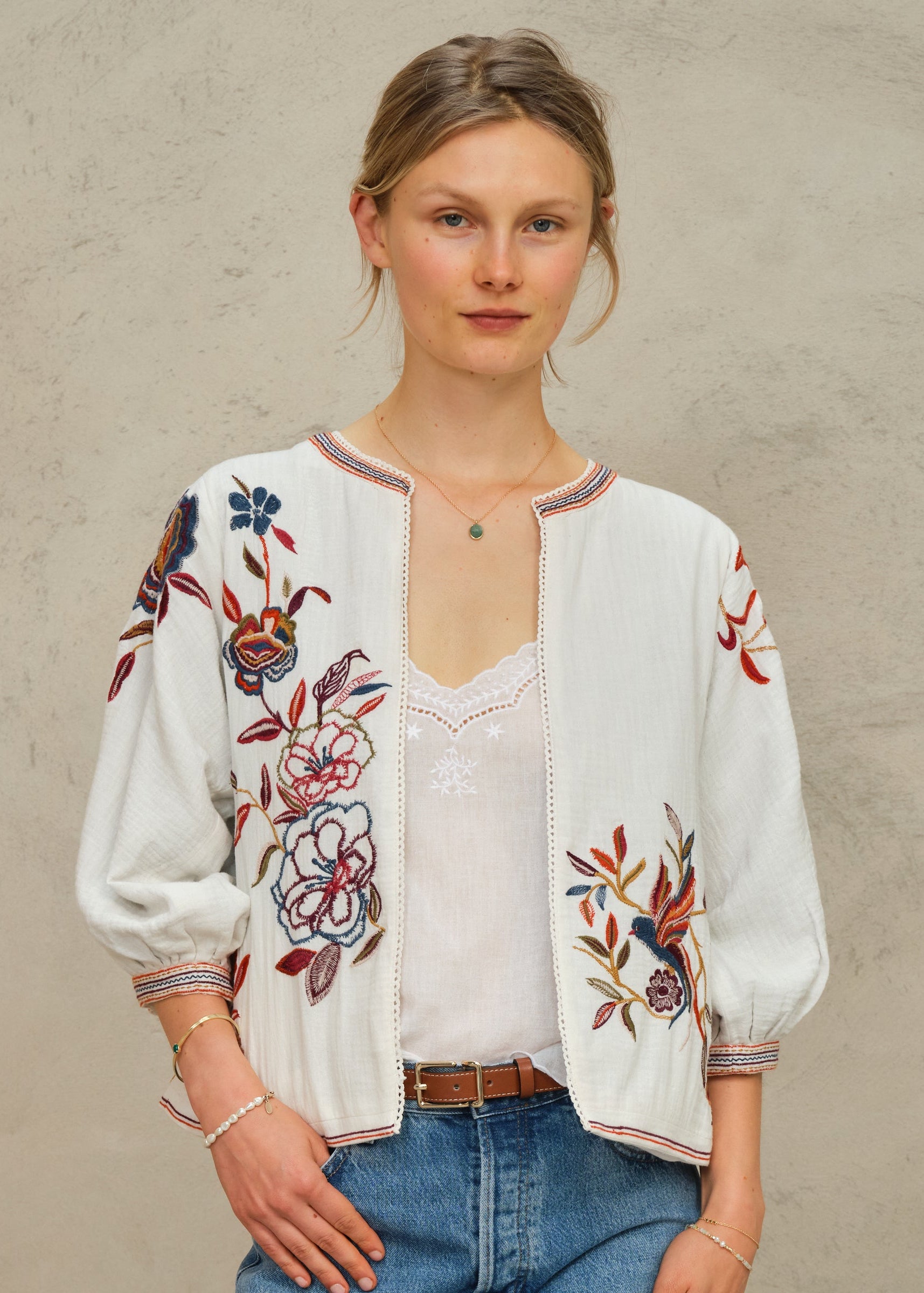 Ori Jacket - Ecru/Multi