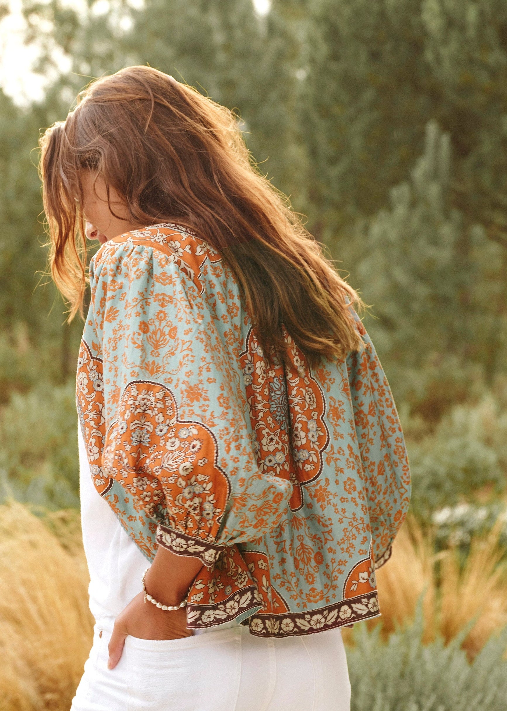 Ursa Jacket - Blue/Rust