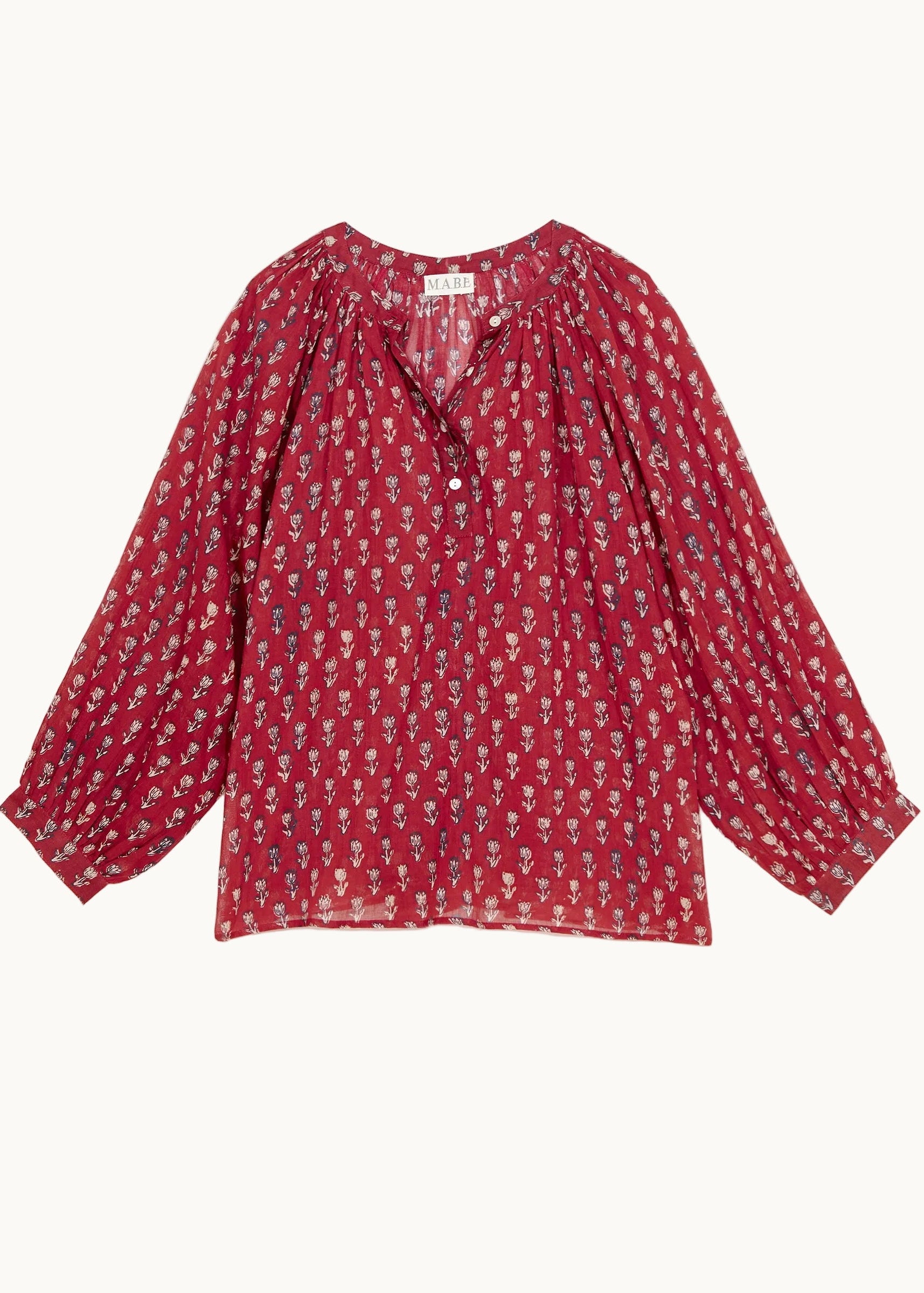 Ari Long Sleeve Top - Berry