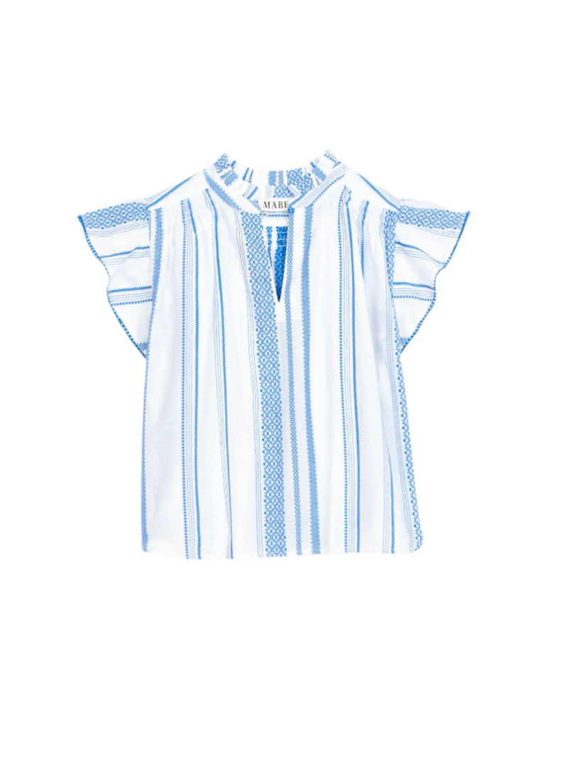 Alma Top - Blue Stripe