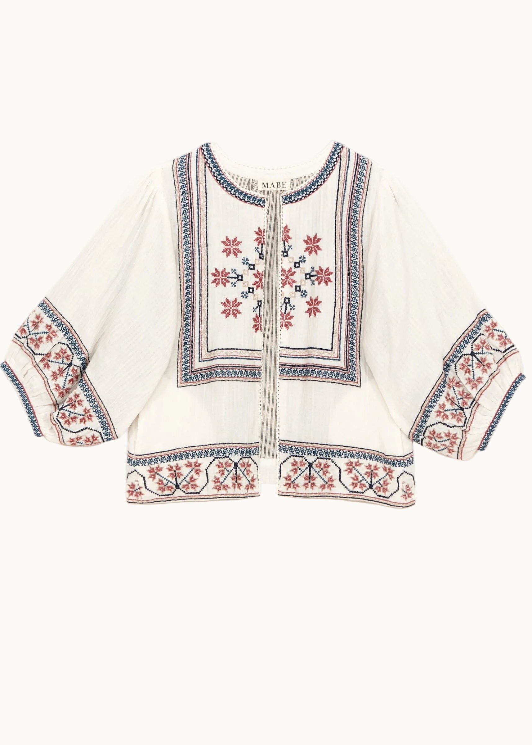 Calista Jacket - Ecru/Multi
