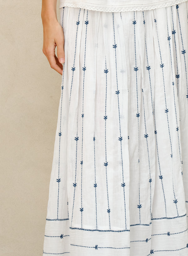 Dacy Maxi Skirt - Blue