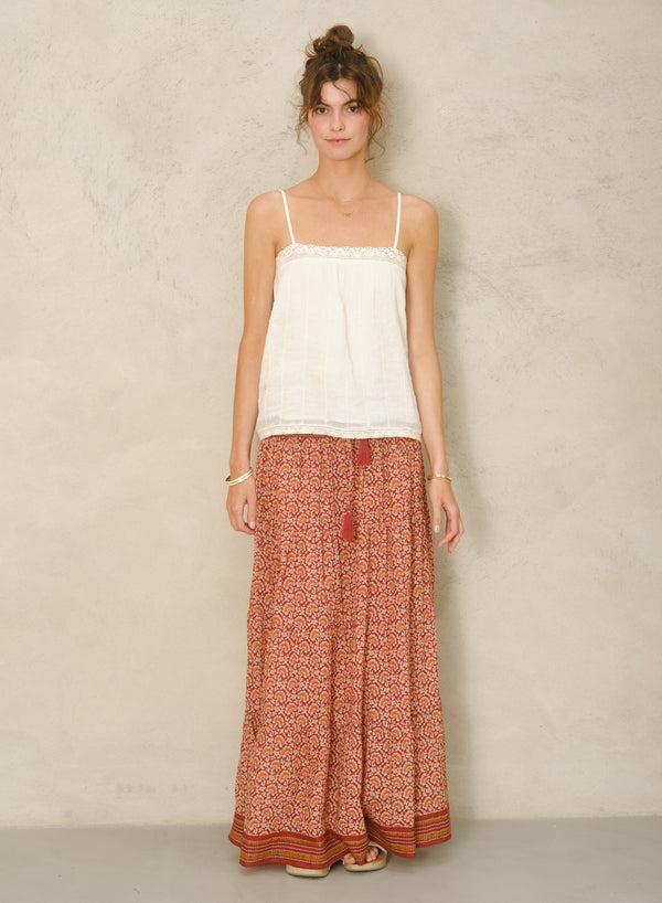 Dana Maxi Skirt - Red