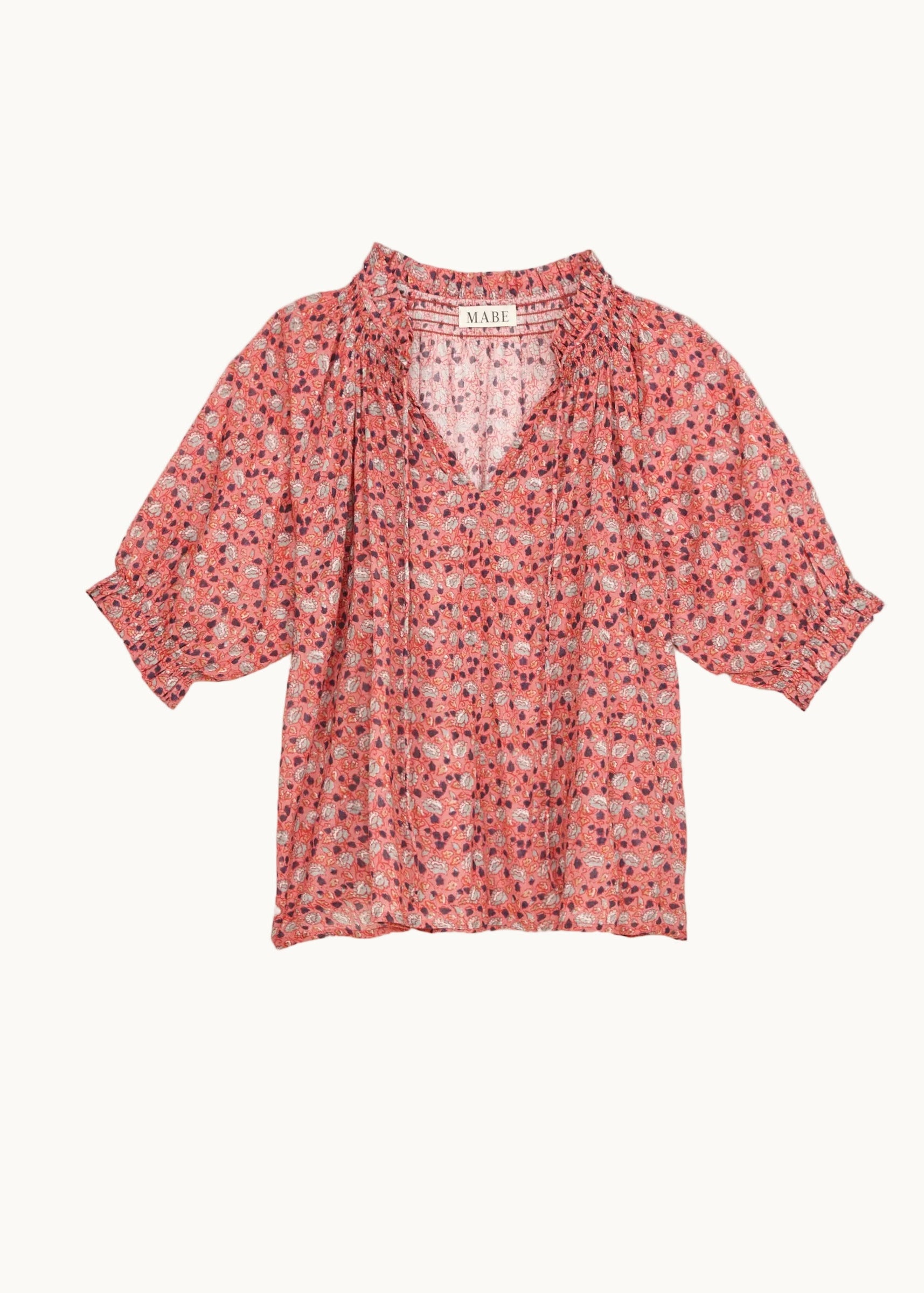Darla Long Sleeve Top - Rose/Multi