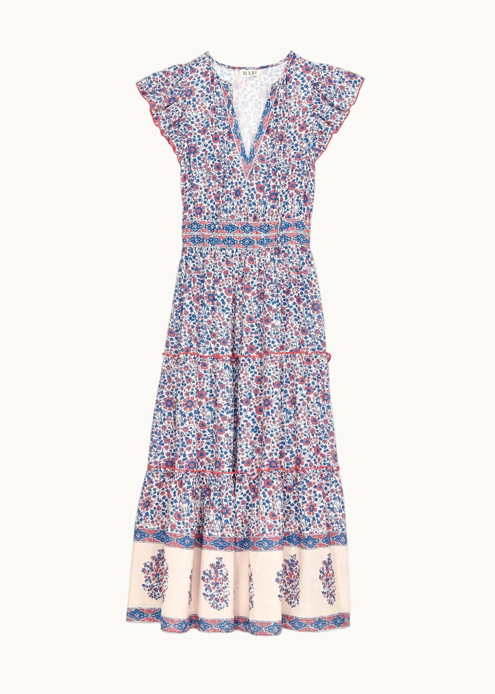 Della Maxi Dress - Blue/Pink