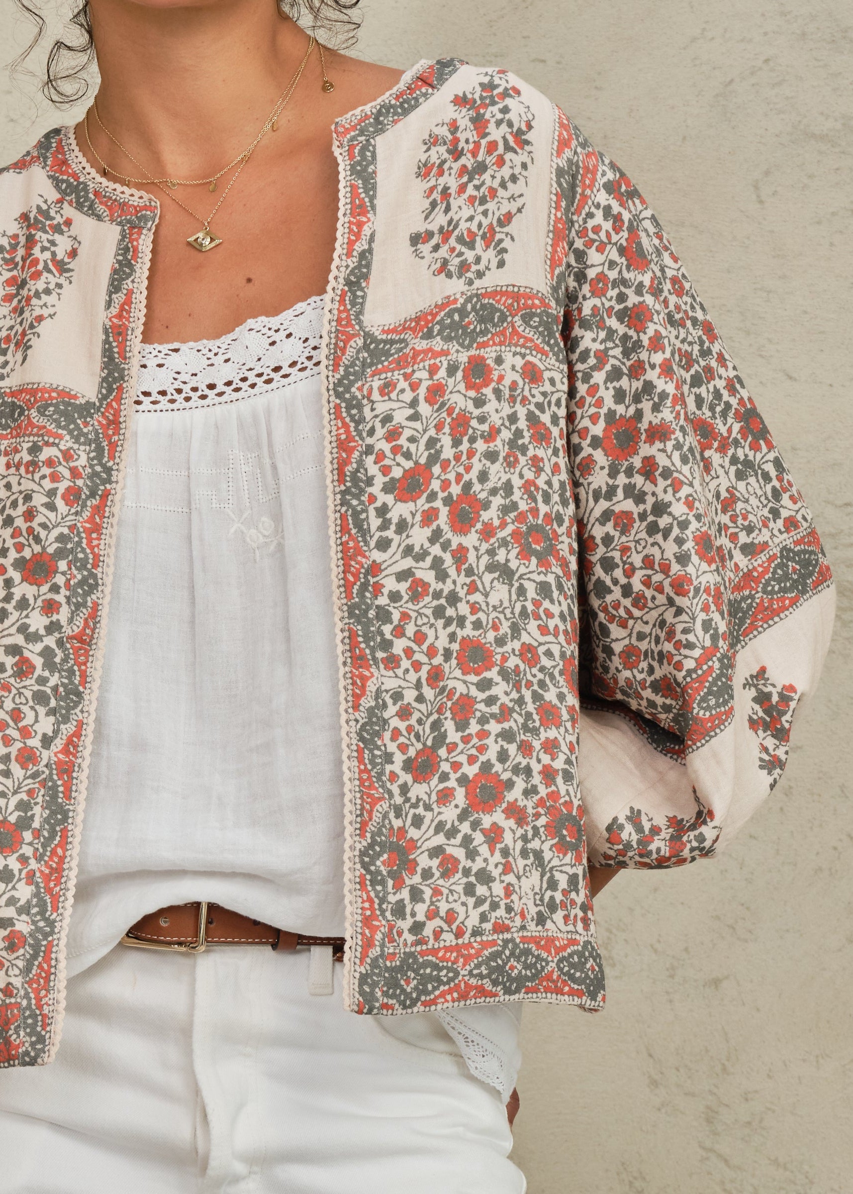 Della Jacket - Rust/Khaki