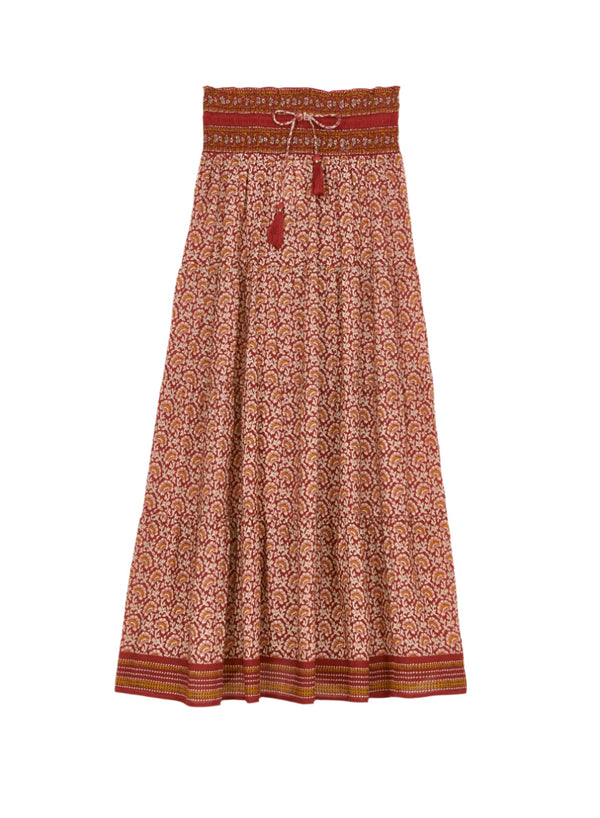 Dana Maxi Skirt - Red