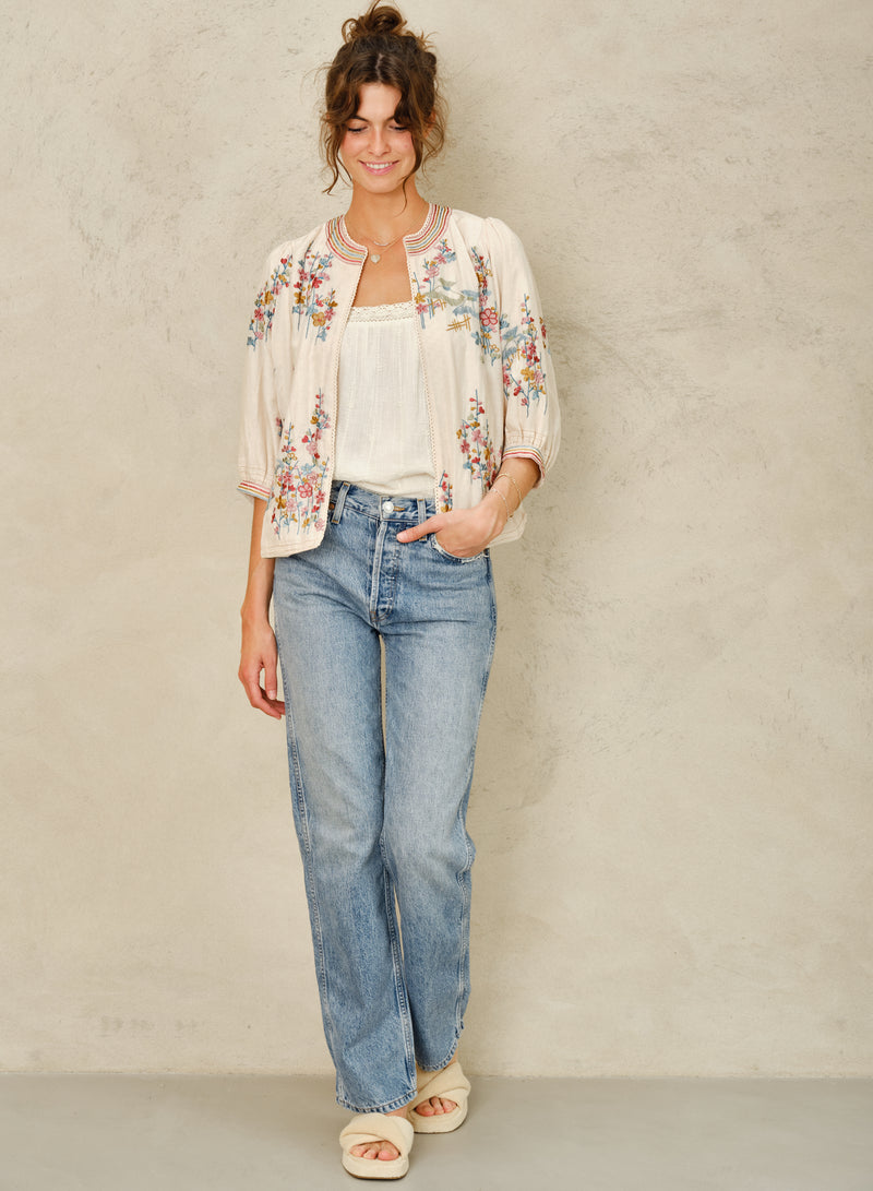 Emi Jacket - Ecru/ Pastel