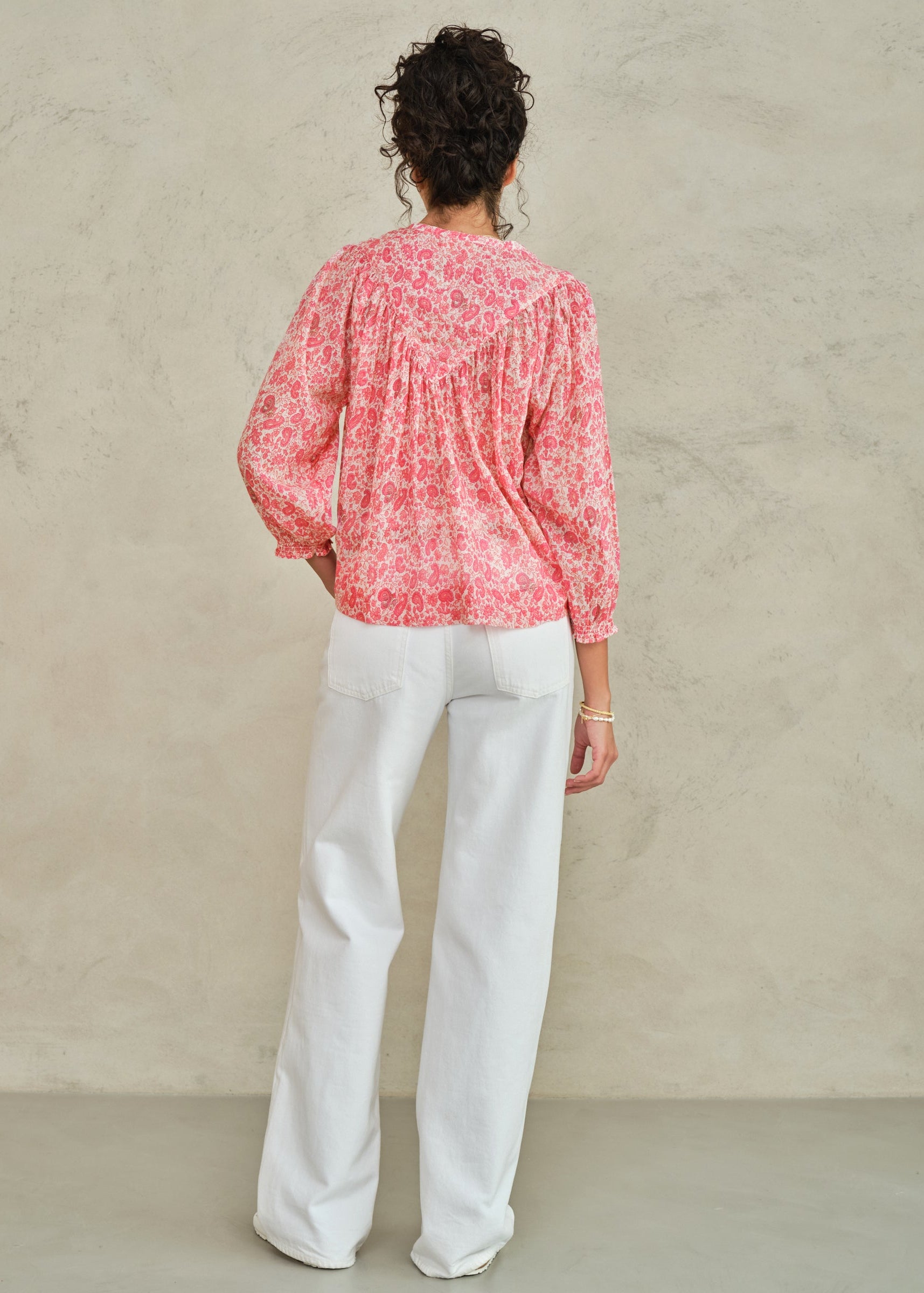 Esti Long Sleeve Top - Pink