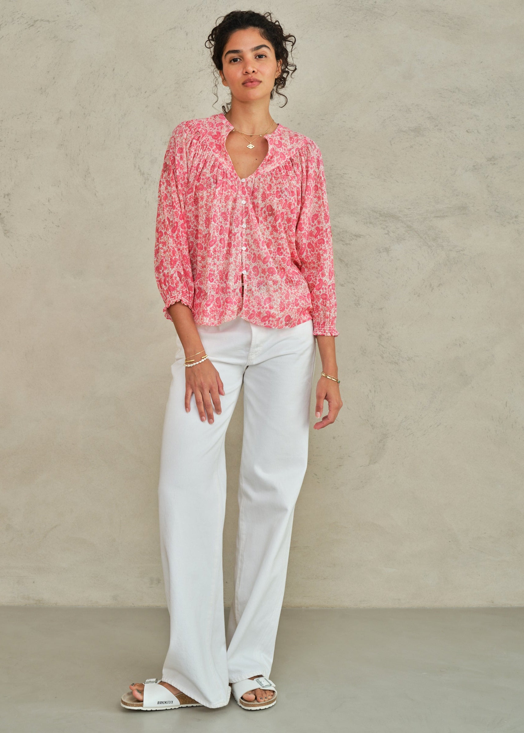 Esti Long Sleeve Top - Pink