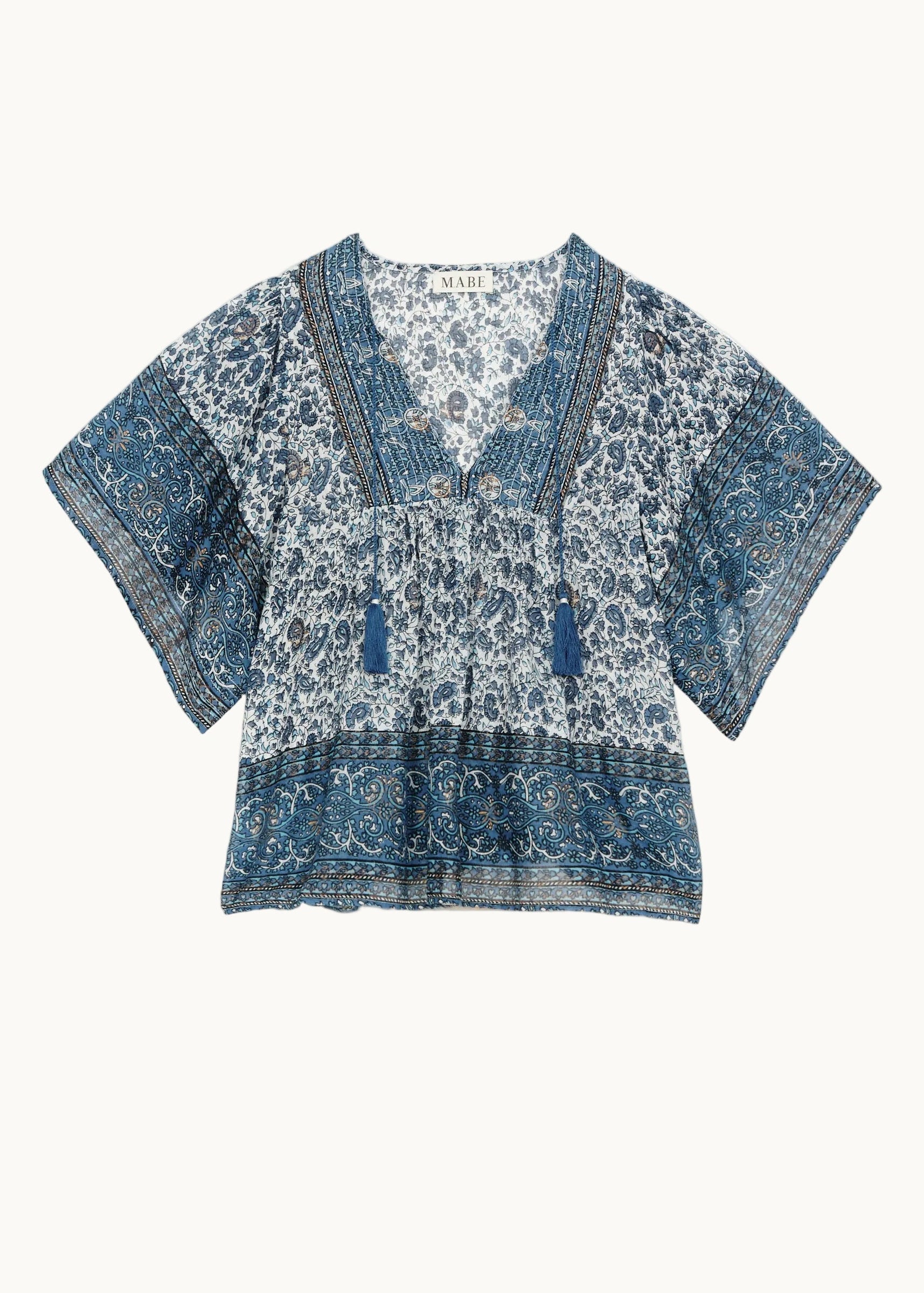 Esti Short Sleeve Top - Blue