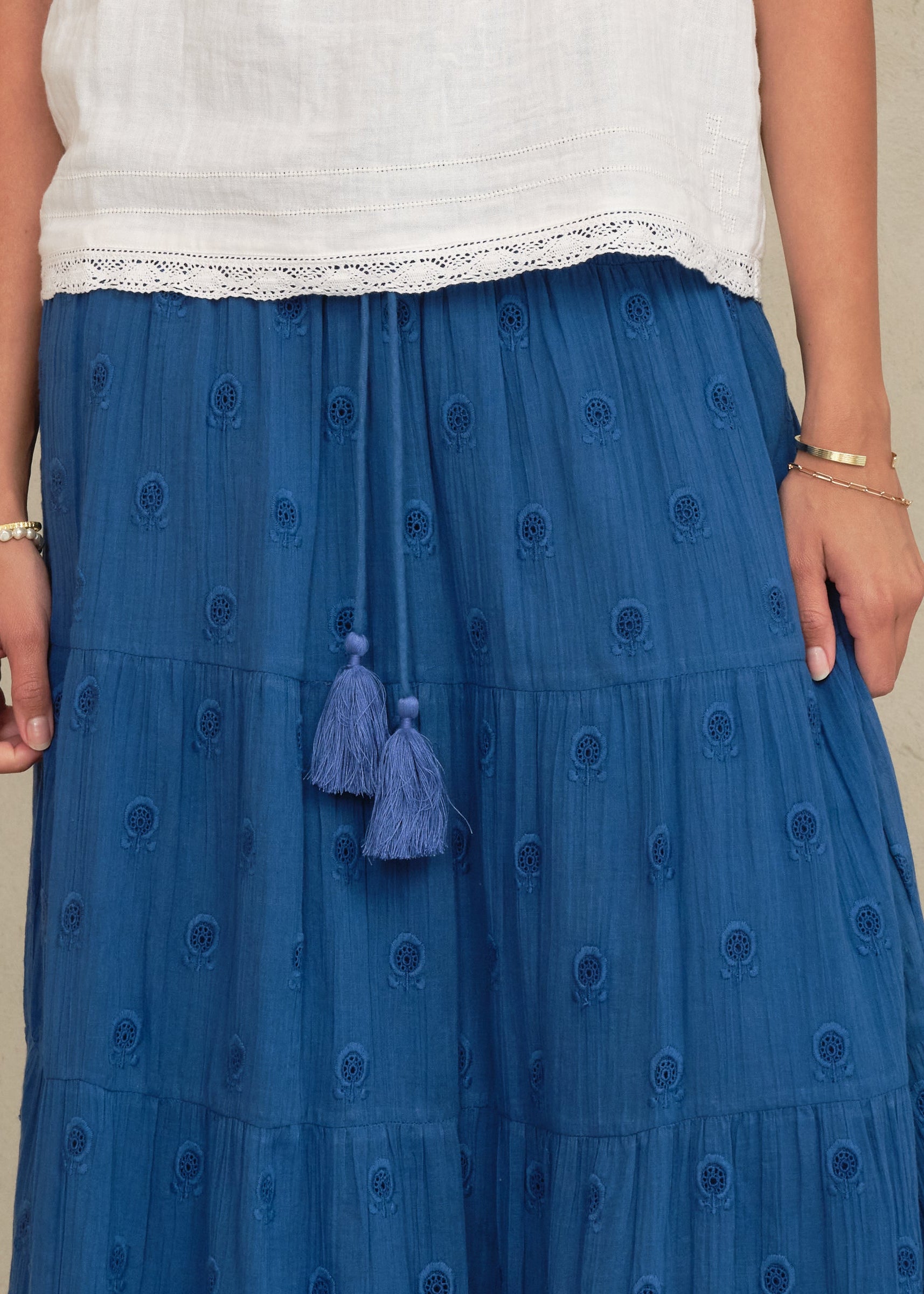 Frani Maxi Skirt - Cobalt