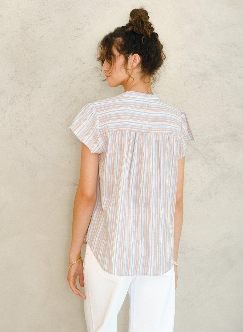 Freya Top - Multi Stripe