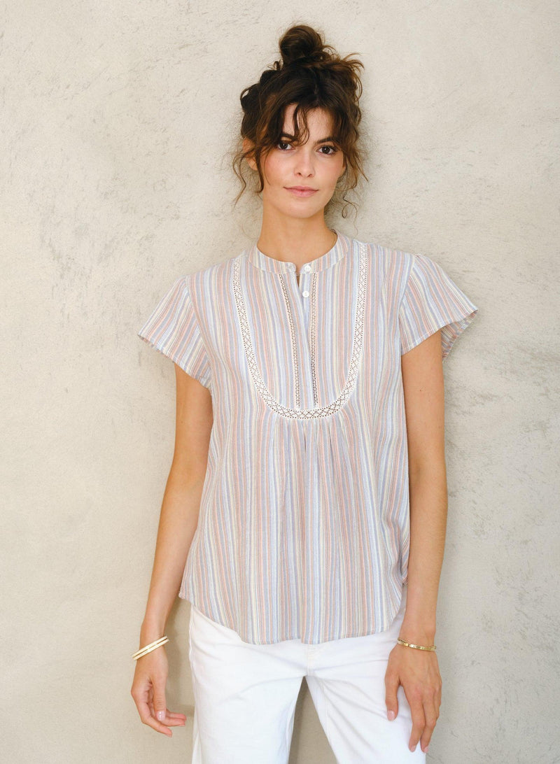 Freya Top - Multi Stripe