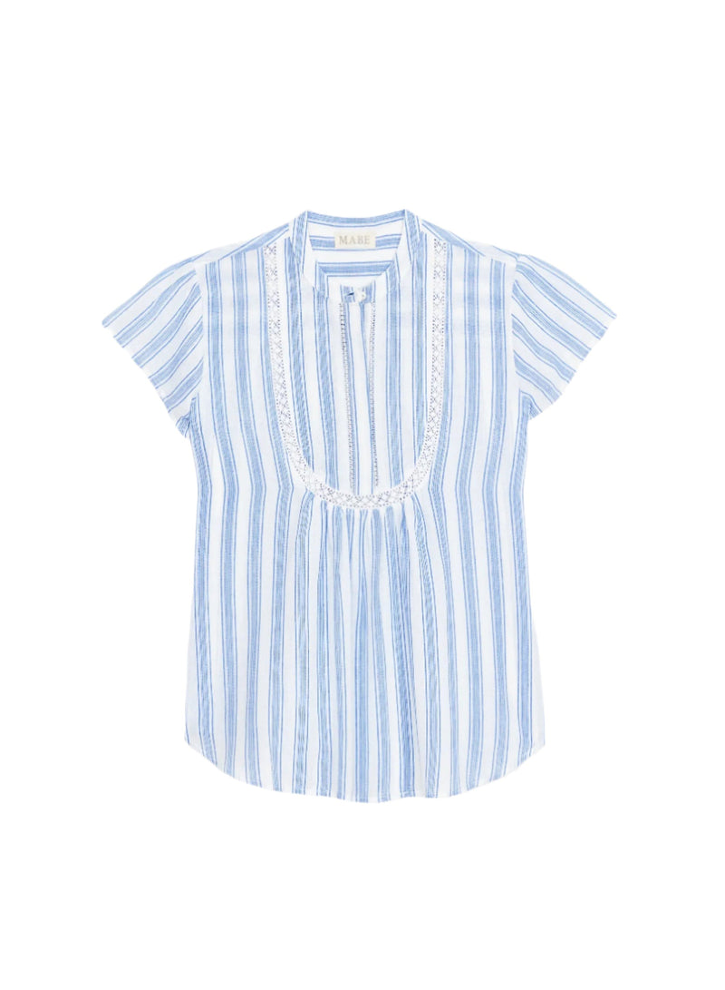 Freya Top - Blue Stripe