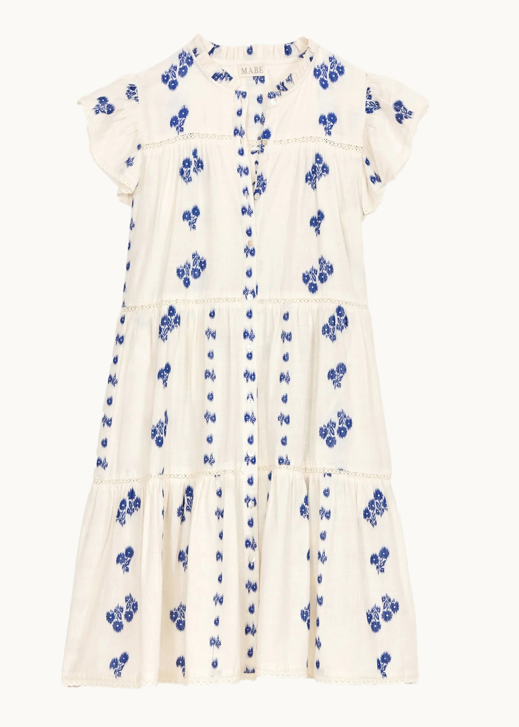Iris Frill Sundress - Blue