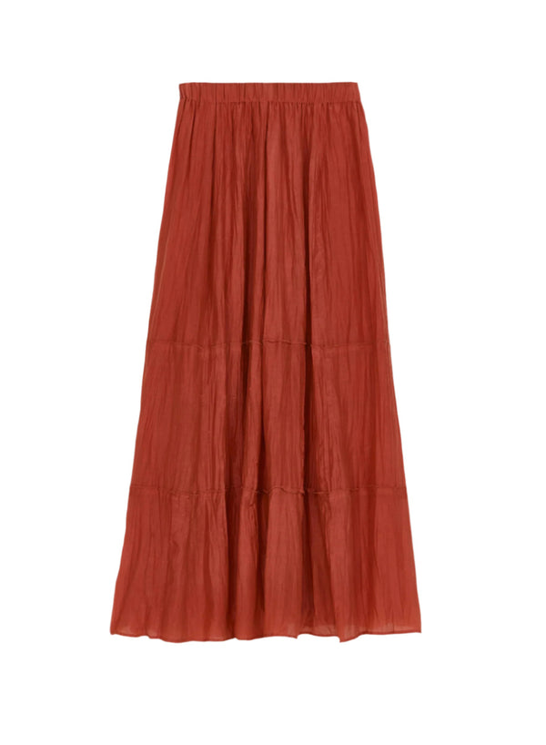 Kora Maxi Skirt - Rust