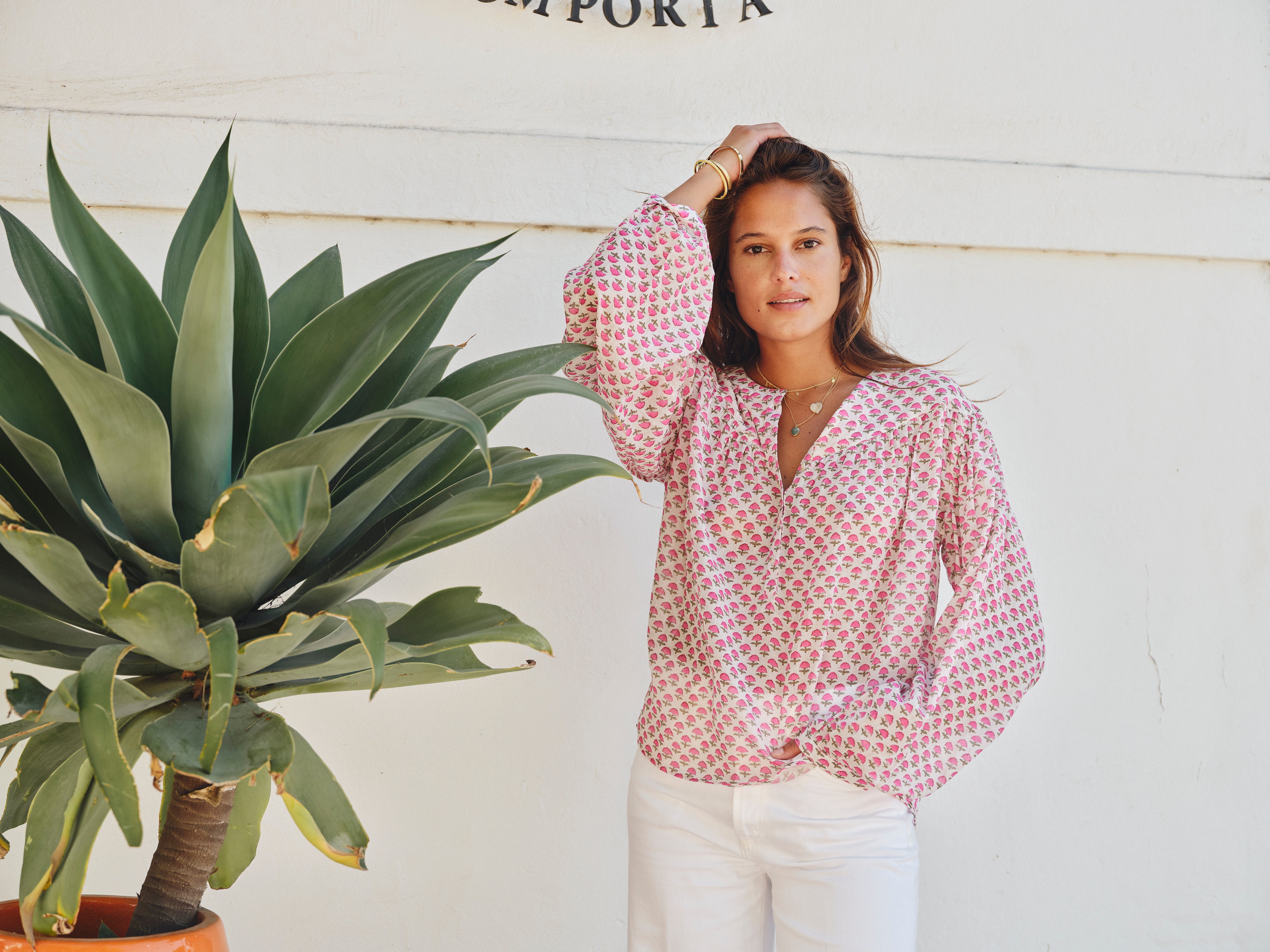 Letty Long Sleeve Top - Pink