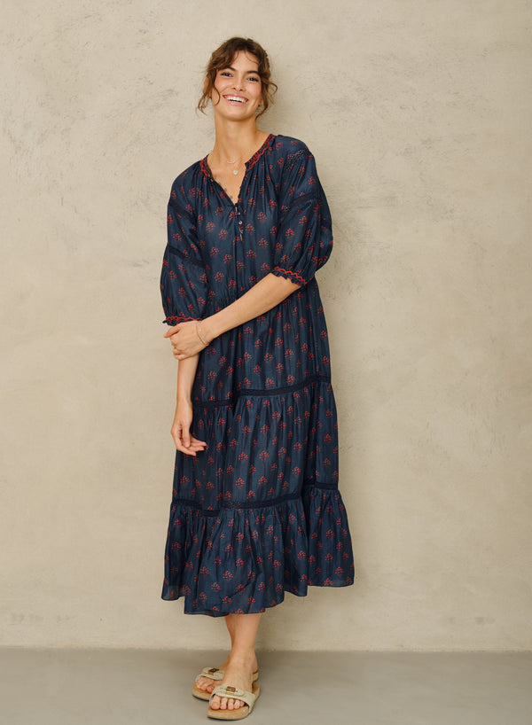 Lindi Maxi Dress -Indigo