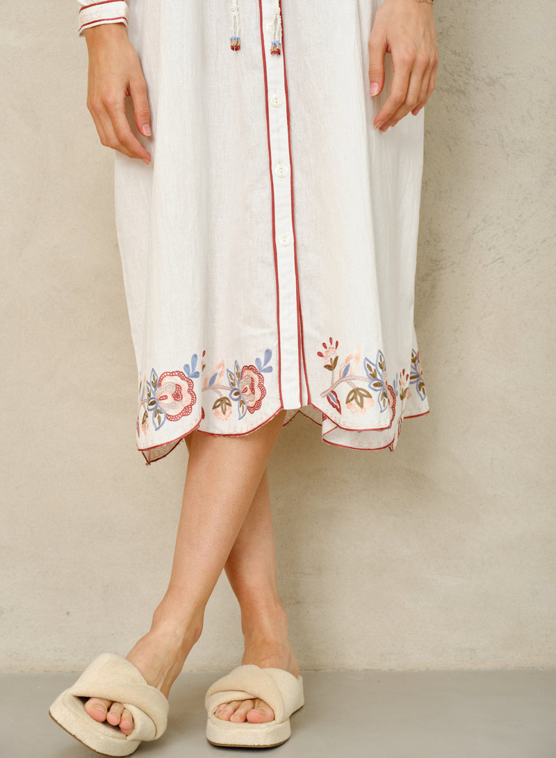 Lucia Tunic - Ivory/Rust