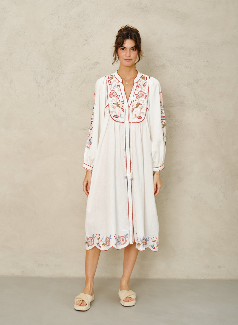 Lucia Tunic - Ivory/Rust