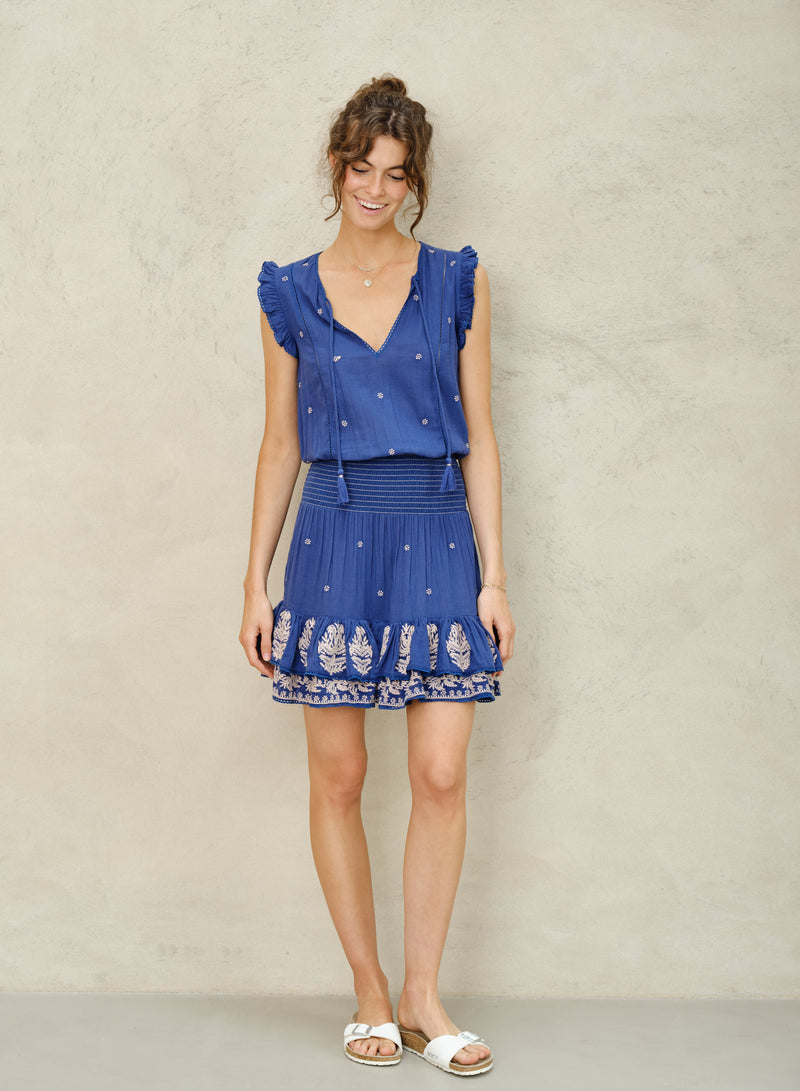Mina Sundress - Navy
