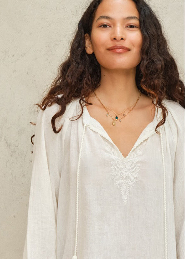 Talia Kaftan - Ecru