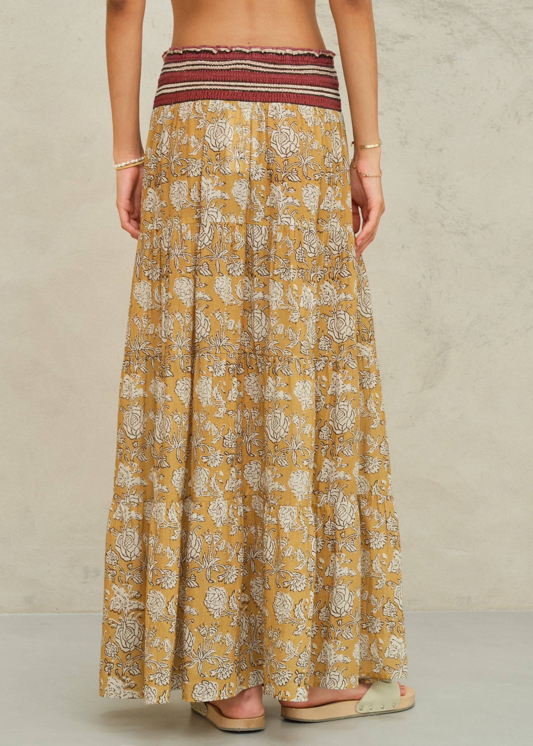 Tulsi Maxi Skirt - Mustard